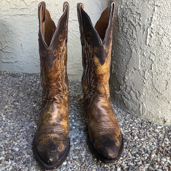 Nocona Distressed Cowboy Boots - Picture 2 of 11